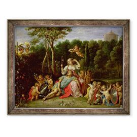 Tablou inramat - David Teniers the Younger - Gradina Armidei - - Roveli