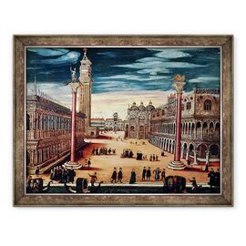 Tablou inramat - Scoala Italiana - Piazzetta di San Marco - - Roveli