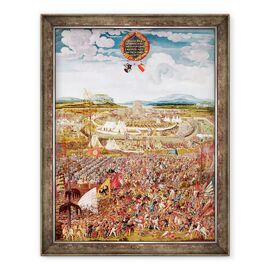 Tablou inramat - Melchior Feselen - Alesia asediata de Iulius Cezar 101-44 i.Hr. - - Roveli