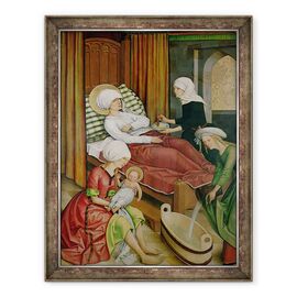 Tablou inramat - Master of the Pfullendorf Altar - Nasterea Fecioarei - - Roveli