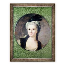 Tablou inramat - Jacques Andre Joseph Camelot Aved - Pauline-Felicite de Nesle 1712-41 Contesa de Vintimille - - Roveli