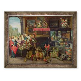 Tablou inramat - Frans II Francken the Younger - Ulise recunoasterea lui Ahile printre fiicele Lycomedes - - Roveli