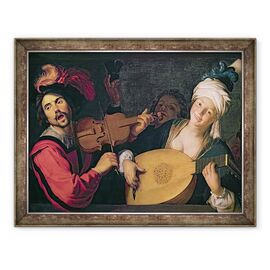 Tablou inramat - Gerrit van Honthorst - Concertul - - Roveli