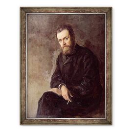Tablou inramat - Nikolai Aleksandrovich Yaroshenko - Portretul lui Gleb I. Uspensky 1843-1902 1884 - - Roveli