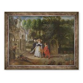 Tablou inramat - Peter Paul Rubens - Rubens si Helene Fourment 1614-73 in gradina - - Roveli