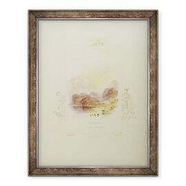 Tablou inramat - Joseph Mallord William Turner - Design pentru o ilustratie pentru Doamna lacului a lui Walter Scott - - Roveli