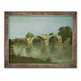 Tablou inramat - Gustave Courbet - Podul de la Ambrussum - - Roveli