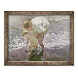 Tablou inramat - Joaquin Sorolla y Bastida - Saldat pe plaja - - Roveli