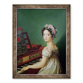 Tablou inramat - Zacarias Gonzalez Velazquez - Fiica artistului la Clavichord - - Roveli