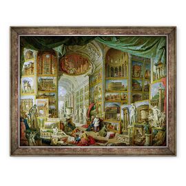 Tablou inramat - Giovanni Paolo Pannini - Galeria de Vederi din Roma Antica - - Roveli