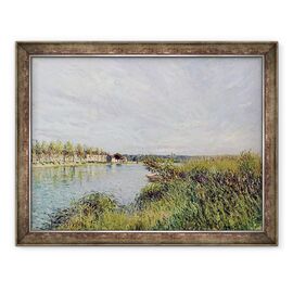 Tablou inramat - Alfred Sisley - Vedere de Saint-Mammes - - Roveli
