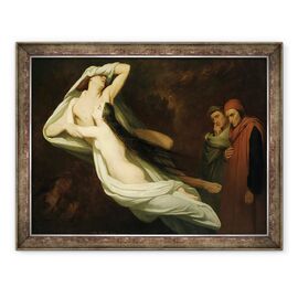 Tablou inramat - Ary Scheffer - Francesca si Paolo - - Roveli