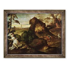 Tablou inramat - Titian - Orfeu si Euridice - - Roveli