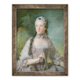 Tablou inramat - Jean-Marc Nattier - Portret De Adelaide de France 1732-1800 Cu Un Ventilator - - Roveli