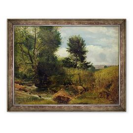 Tablou inramat - Lionel Constable - Vedere pe raul Sid, langa Sidmouth - - Roveli