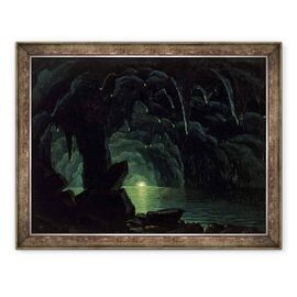 Tablou inramat - Albert Bierstadt - The Blue Grotto - - Roveli