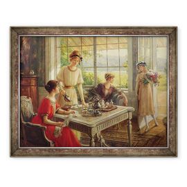 Tablou inramat - Albert Lynch - Femei care iau ceai - - Roveli