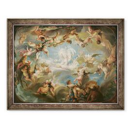 Tablou inramat - Gabriel de Saint-Aubin - Triumful lui Cupidon asupra tuturor zeilor - - Roveli
