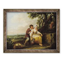 Tablou inramat - Louis Joseph Watteau - Scene Galante - - Roveli