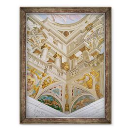 Tablou inramat - Giovanni Battista Carlone - Trompe loeil din tavanul Salle des Fetes - - Roveli