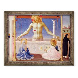 Tablou inramat - Fra Angelico - Hristos invierea din mormantul sau, detaliu al panoului predella al incoronarii Fecioarei - - Roveli