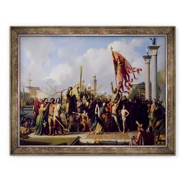 Tablou inramat - Alexandre-Jean-Baptiste Hesse - Triumful lui Pisani - - Roveli
