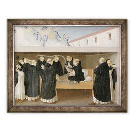 Tablou inramat - Fra Angelico - Moartea Sfantului Dominic, din panoul predella al incoronarii Fecioarei - - Roveli