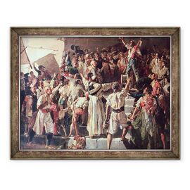 Tablou inramat - Joaquin Sorolla y Bastida - Strigatul Palleter declarand a fost pe Napoleon - - Roveli