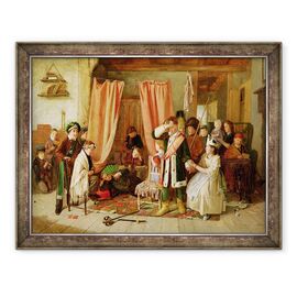 Tablou inramat - Charles Hunt - Copiii care actioneaza Scena de joaca, Actul II, Scena ii, din Hamlet - - Roveli