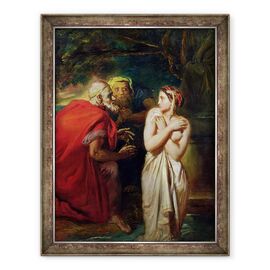 Tablou inramat - Theodore Chasseriau - Susanna si Batranii - - Roveli