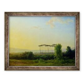 Tablou inramat - Pierre Henri de Valenciennes - Zona rurala romana - - Roveli