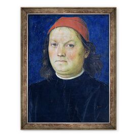 Tablou inramat - Pietro Perugino - Autoportret, de la Sala dellUdienza - - Roveli