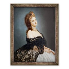 Tablou inramat - Scoala Italiana - Portret De Virginia Oldoini 1837-99 Contesa De Castiglione - - Roveli