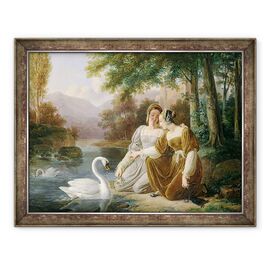 Tablou inramat - Pierre Henri Revoil - Chatelaines - - Roveli