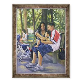 Tablou inramat - Colin Bootman - Familie in parc - - Roveli