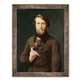 Tablou inramat - Hippolyte Flandrin - Portretul Contelui Felix dArjuzon 1800-74 1841 - - Roveli