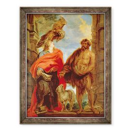 Tablou inramat - Anthony van Dyck - Sfantul Ioan Botezatorul si Sfantul Ioan Evanghelistul - - Roveli