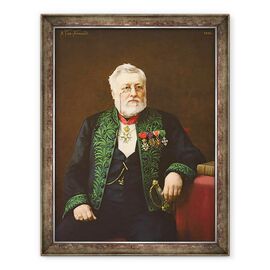 Tablou inramat - Alexandre Piot-Normand - Portretul lui Leon Renier 1809-85 1888 - - Roveli