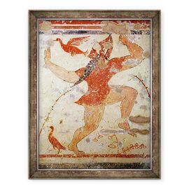 Tablou inramat - Etruscan - Dansul lui Phersu, din Mormantul Augurilor - - Roveli