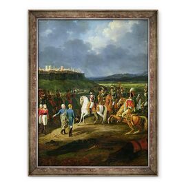 Tablou inramat - Hippolyte Lecomte - Prizonierii englezi de la Astorga fiind prezentati lui Napoleon Bonaparte 1769-1821 in 1809, detaliu II - - Roveli