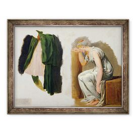 Tablou inramat - Jacques Louis David - O toga verde si Camille - - Roveli