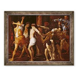 Tablou inramat - Lodovico Carracci - Flagelarea lui Hristos - - Roveli