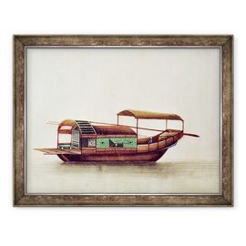 Tablou inramat - Scoala chineza - Un Sampan - - Roveli
