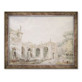 Tablou inramat - Hubert Robert - Villa Aldobrandini, Frascati - - Roveli