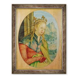 Tablou inramat - Hans Suess Kulmbach - Sfanta Ecaterina din Alexandria - - Roveli