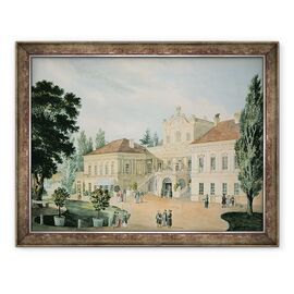 Tablou inramat - Scoala Poloneza - Palatul Pulawy - - Roveli