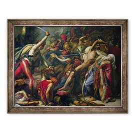 Tablou inramat - Anne Louis Girodet de Roucy-Trioson - Revolta de la Cairo, 21 octombrie 1798 - - Roveli