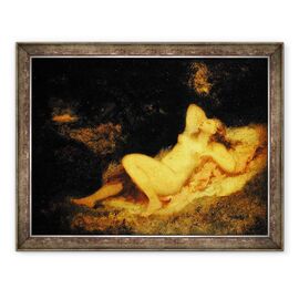 Tablou inramat - Narcisse Virgile Diaz de la Pena - Nimfa adormita - - Roveli