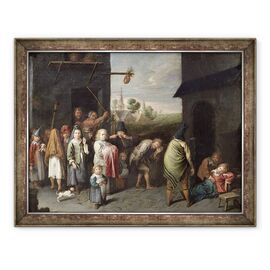 Tablou inramat - David II Ryckaert - Un Charivari - - Roveli