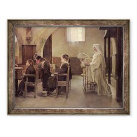 Tablou inramat - Henri Alphonse Louis Laurent-Desrousseaux - in ajunul primei comuniuni - - Roveli